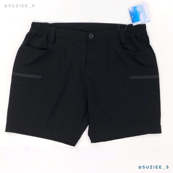 Willit Black Cargo Hiking Shorts Pockets 6” XL NWT - Picture 2 of 15